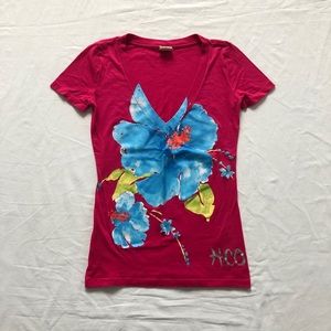 3/$20 🖤 Hollister Floral Graphic Tee
